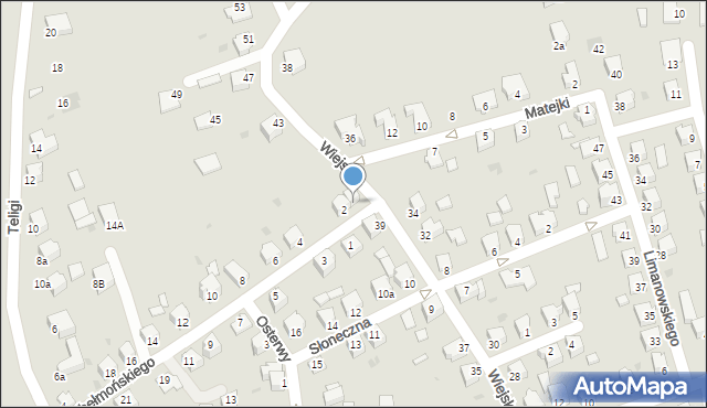 Mielec, Chełmońskiego, 2a, mapa Mielca