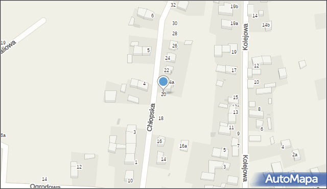 Mietków, Chłopska, 20, mapa Mietków