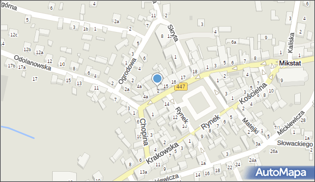 Mikstat, Chopina Fryderyka, 2, mapa Mikstat