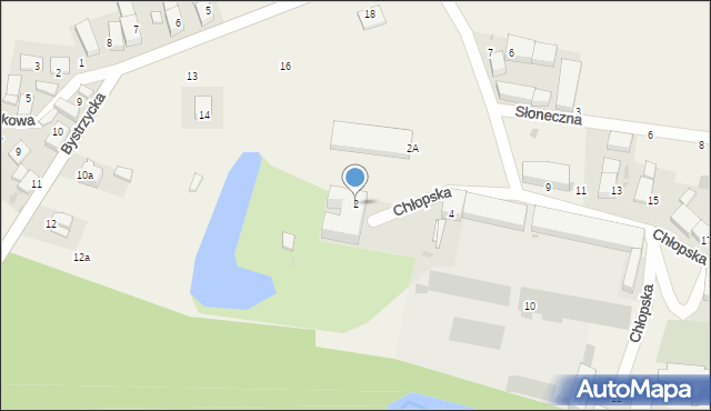Milin, Chłopska, 2, mapa Milin
