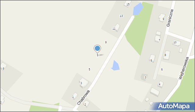 Milwino, Chabrowa, 7, mapa Milwino