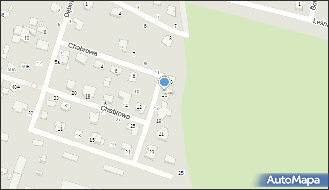 Mińsk Mazowiecki, Chabrowa, 15, mapa Mińsk Mazowiecki