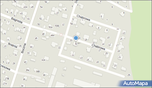 Mińsk Mazowiecki, Chabrowa, 31, mapa Mińsk Mazowiecki