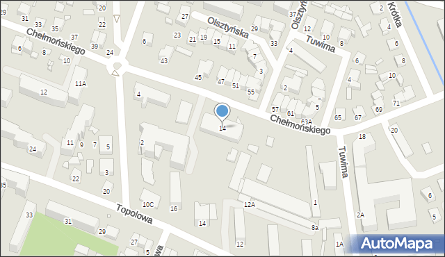 Mińsk Mazowiecki, Chełmońskiego Józefa, 14, mapa Mińsk Mazowiecki