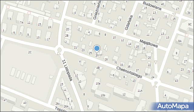 Mińsk Mazowiecki, Chełmońskiego Józefa, 27, mapa Mińsk Mazowiecki