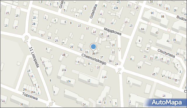 Mińsk Mazowiecki, Chełmońskiego Józefa, 35, mapa Mińsk Mazowiecki