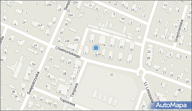 Mińsk Mazowiecki, Chełmońskiego Józefa, 5, mapa Mińsk Mazowiecki