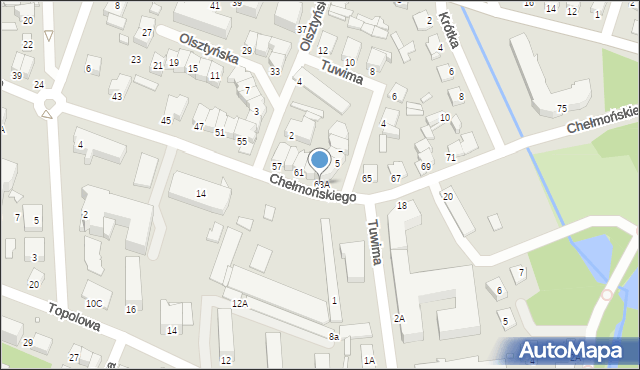 Mińsk Mazowiecki, Chełmońskiego Józefa, 63A, mapa Mińsk Mazowiecki