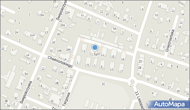 Mińsk Mazowiecki, Chełmońskiego Józefa, 7A, mapa Mińsk Mazowiecki