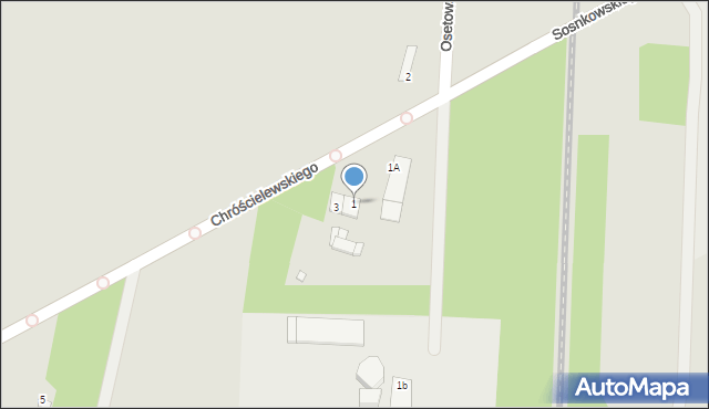 Mińsk Mazowiecki, Chróścielewskiego Aureliusza, 1, mapa Mińsk Mazowiecki