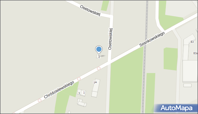 Mińsk Mazowiecki, Chróścielewskiego Aureliusza, 2, mapa Mińsk Mazowiecki