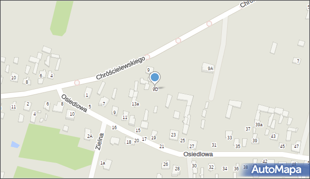 Mińsk Mazowiecki, Chróścielewskiego Aureliusza, 9D, mapa Mińsk Mazowiecki