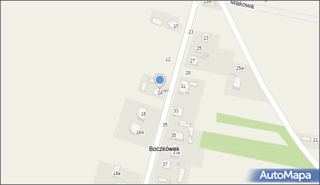 Młodzieszyn, Chodakowska, 14, mapa Młodzieszyn