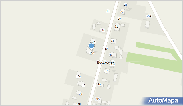 Młodzieszyn, Chodakowska, 16A, mapa Młodzieszyn