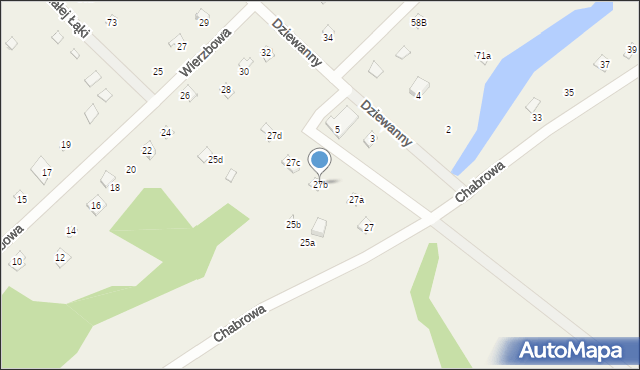 Młynarze, Chabrowa, 27b, mapa Młynarze