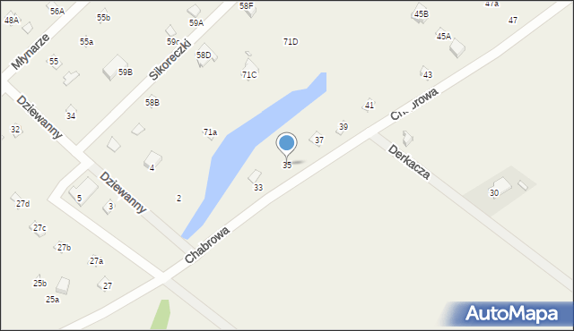 Młynarze, Chabrowa, 35, mapa Młynarze