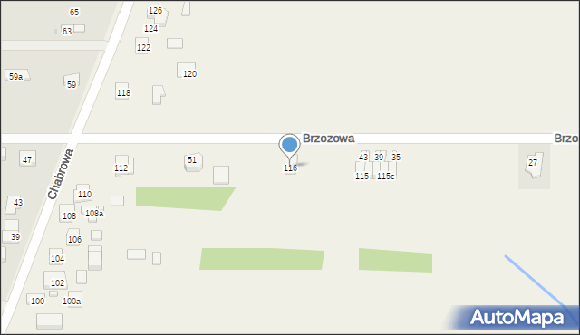 Mójcza, Chabrowa, 116, mapa Mójcza