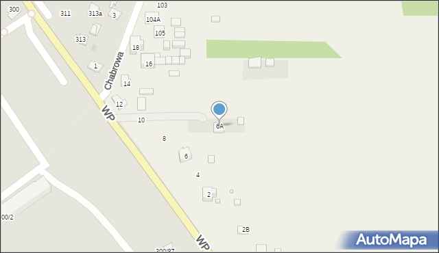 Mójcza, Chabrowa, 6A, mapa Mójcza
