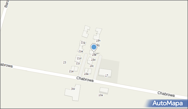 Mroczeń, Chabrowa, 19e, mapa Mroczeń
