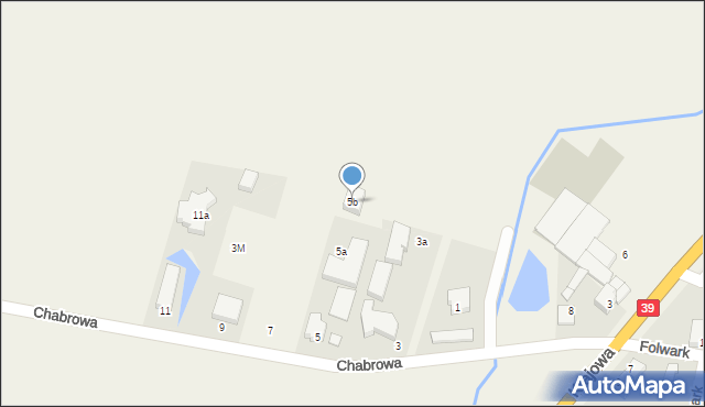 Mroczeń, Chabrowa, 5b, mapa Mroczeń