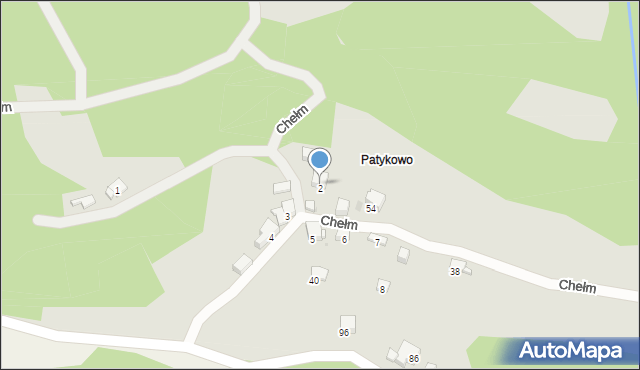 Myślenice, Chełm, 2, mapa Myślenice