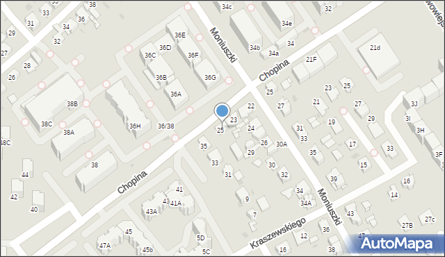 Mysłowice, Chopina Fryderyka, 27, mapa Mysłowice
