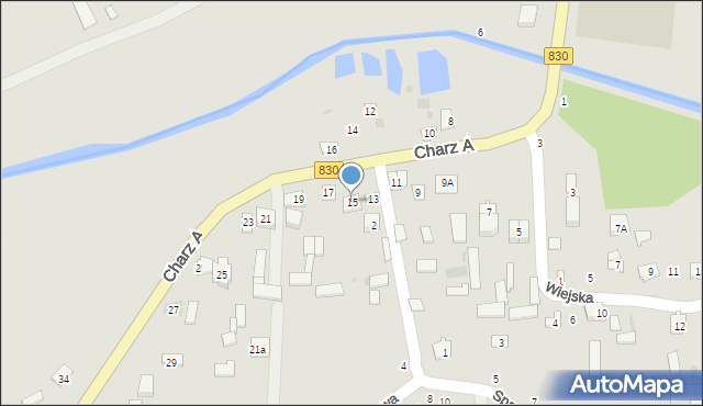 Nałęczów, Charz A, 15, mapa Nałęczów