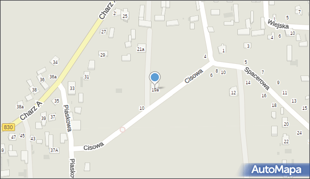 Nałęczów, Charz A, 19a, mapa Nałęczów