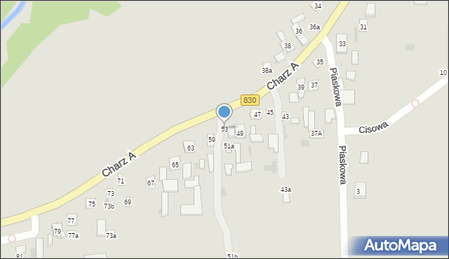 Nałęczów, Charz A, 53, mapa Nałęczów