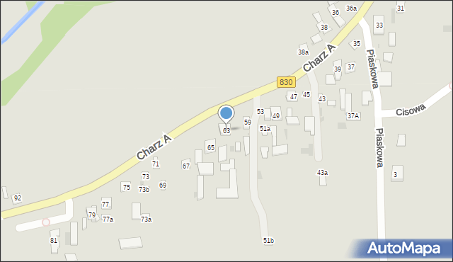 Nałęczów, Charz A, 63, mapa Nałęczów