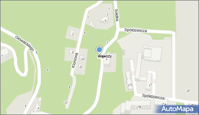 Nałęczów, Chmielewskiego Zygmunta, 1b, mapa Nałęczów