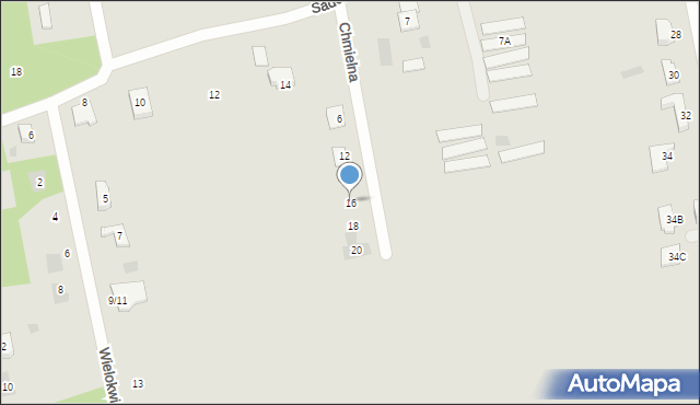 Nasielsk, Chmielna, 16, mapa Nasielsk