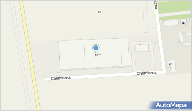 Natolin, Chemiczna, 18, mapa Natolin