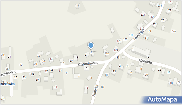 Nawojowa Góra, Chrustówka, 2, mapa Nawojowa Góra