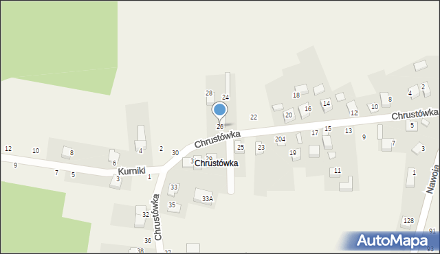 Nawojowa Góra, Chrustówka, 26, mapa Nawojowa Góra
