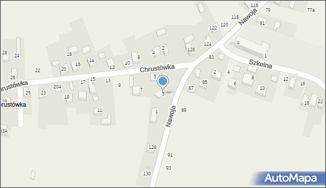 Nawojowa Góra, Chrustówka, 3, mapa Nawojowa Góra