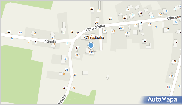 Nawojowa Góra, Chrustówka, 33A, mapa Nawojowa Góra