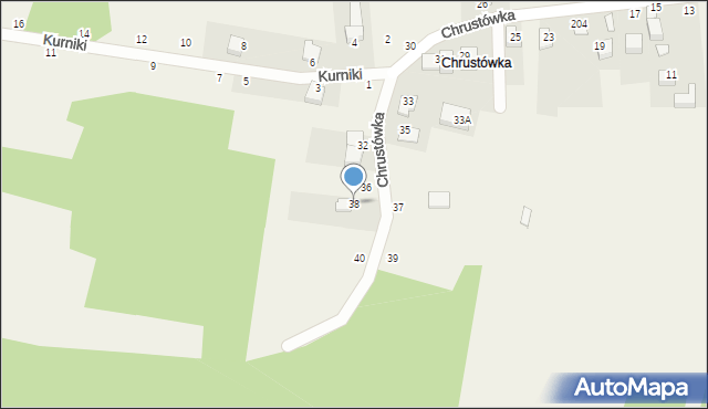 Nawojowa Góra, Chrustówka, 38, mapa Nawojowa Góra