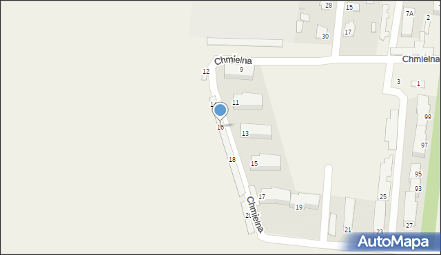 Niemce, Chmielna, 16, mapa Niemce