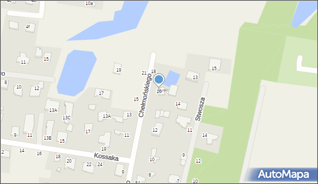 Niemcz, Chełmońskiego Józefa, 16, mapa Niemcz