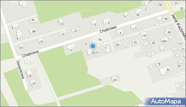 Nieporęt, Chabrowa, 7A, mapa Nieporęt