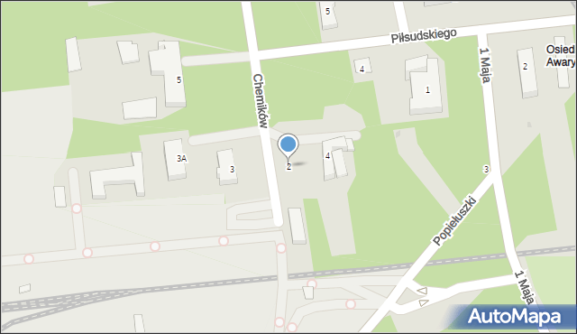 Nowa Sarzyna, Chemików, 2, mapa Nowa Sarzyna