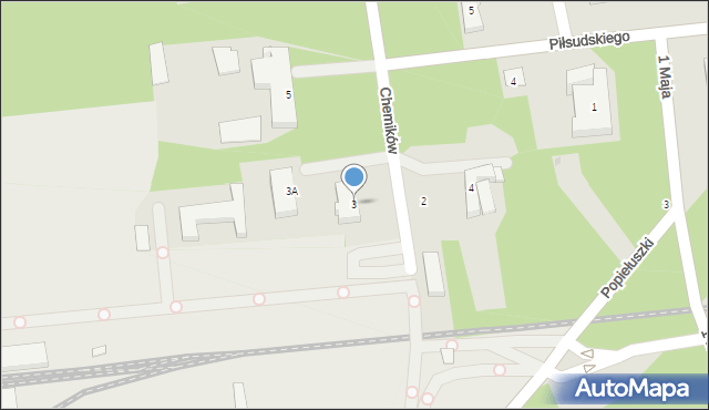 Nowa Sarzyna, Chemików, 3, mapa Nowa Sarzyna