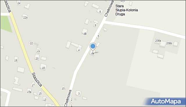 Nowa Słupia, Chełmowa, 4a, mapa Nowa Słupia