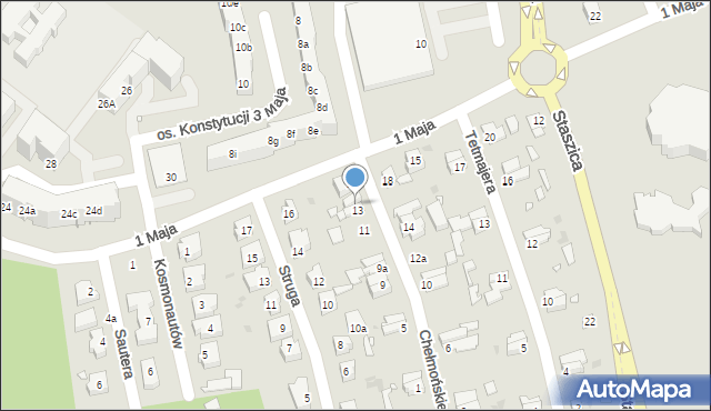 Nowa Sól, Chełmońskiego, 15, mapa Nowa Sól