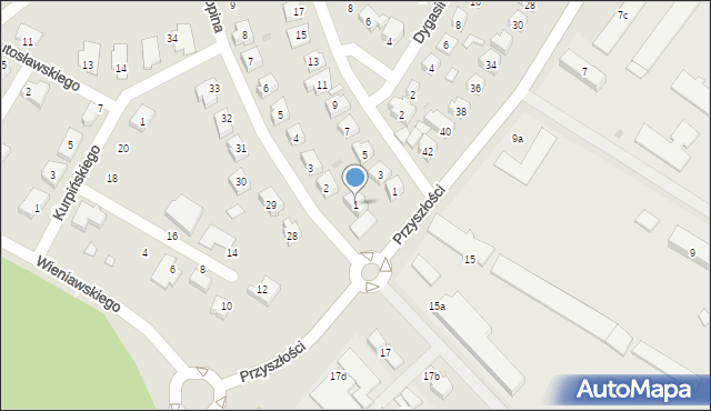 Nowa Sól, Chopina Fryderyka, 1, mapa Nowa Sól