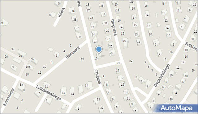 Nowa Sól, Chopina Fryderyka, 11, mapa Nowa Sól