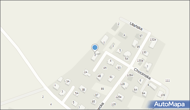 Nowe Gulczewo, Chocimska, 2, mapa Nowe Gulczewo