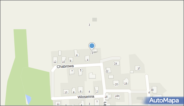Nowe Miszewo, Chabrowa, 2, mapa Nowe Miszewo