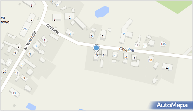 Nowe Worowo, Chopina Fryderyka, 2A, mapa Nowe Worowo
